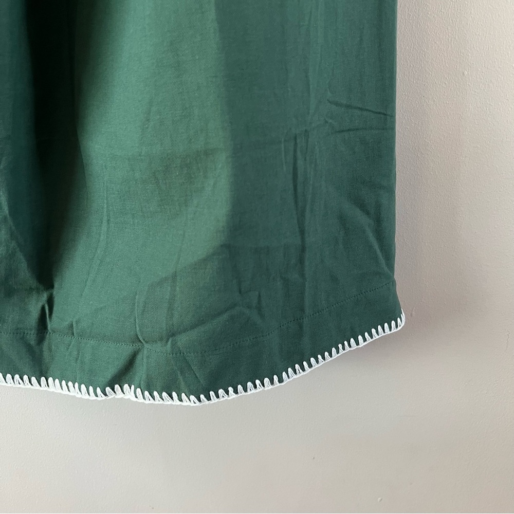 Tuckernuck Pomander place Finley flutter sleeve mini dress xs Green stitching - Picture 5 of 11